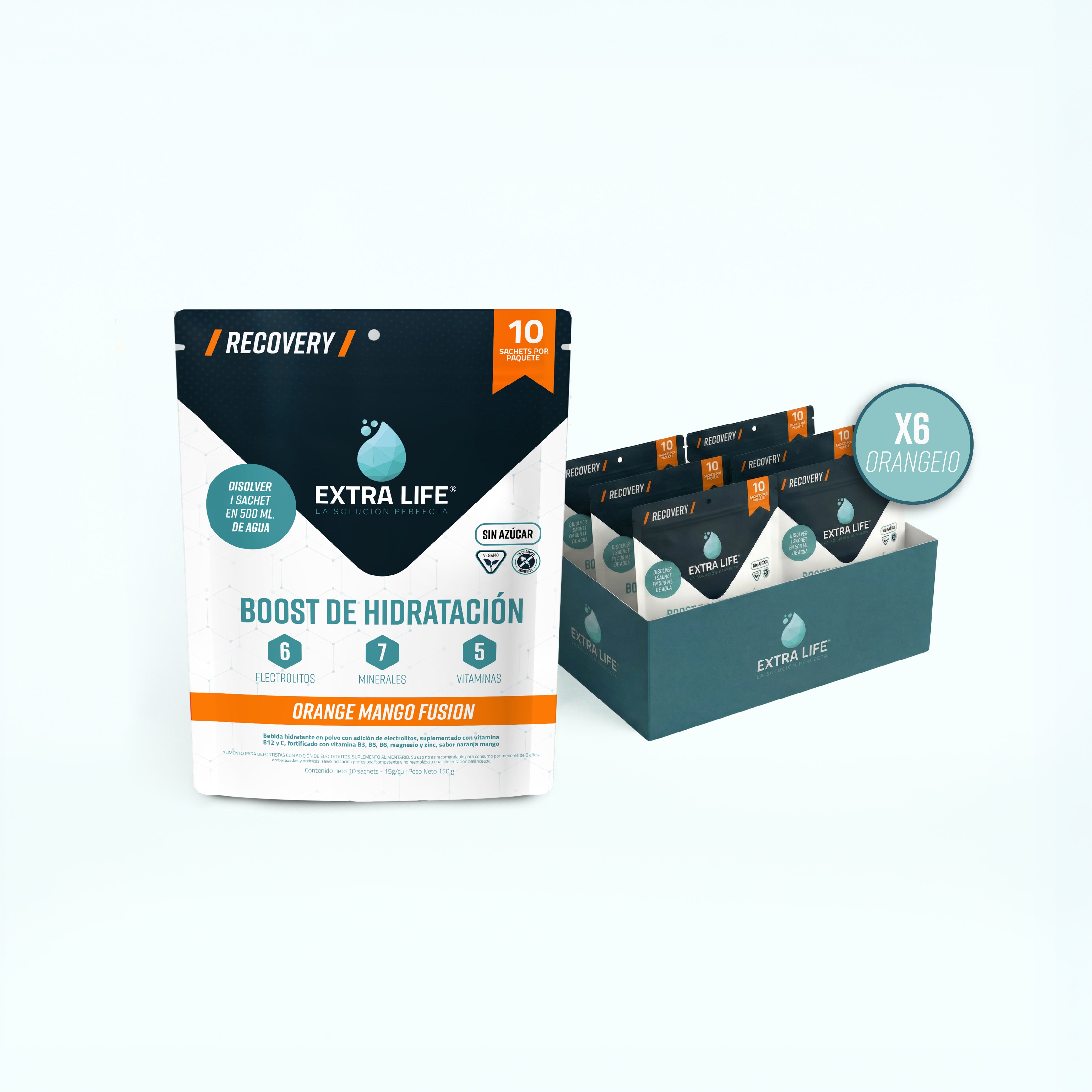 6x Bolsas Orange Mango Fusion 10 Sachets