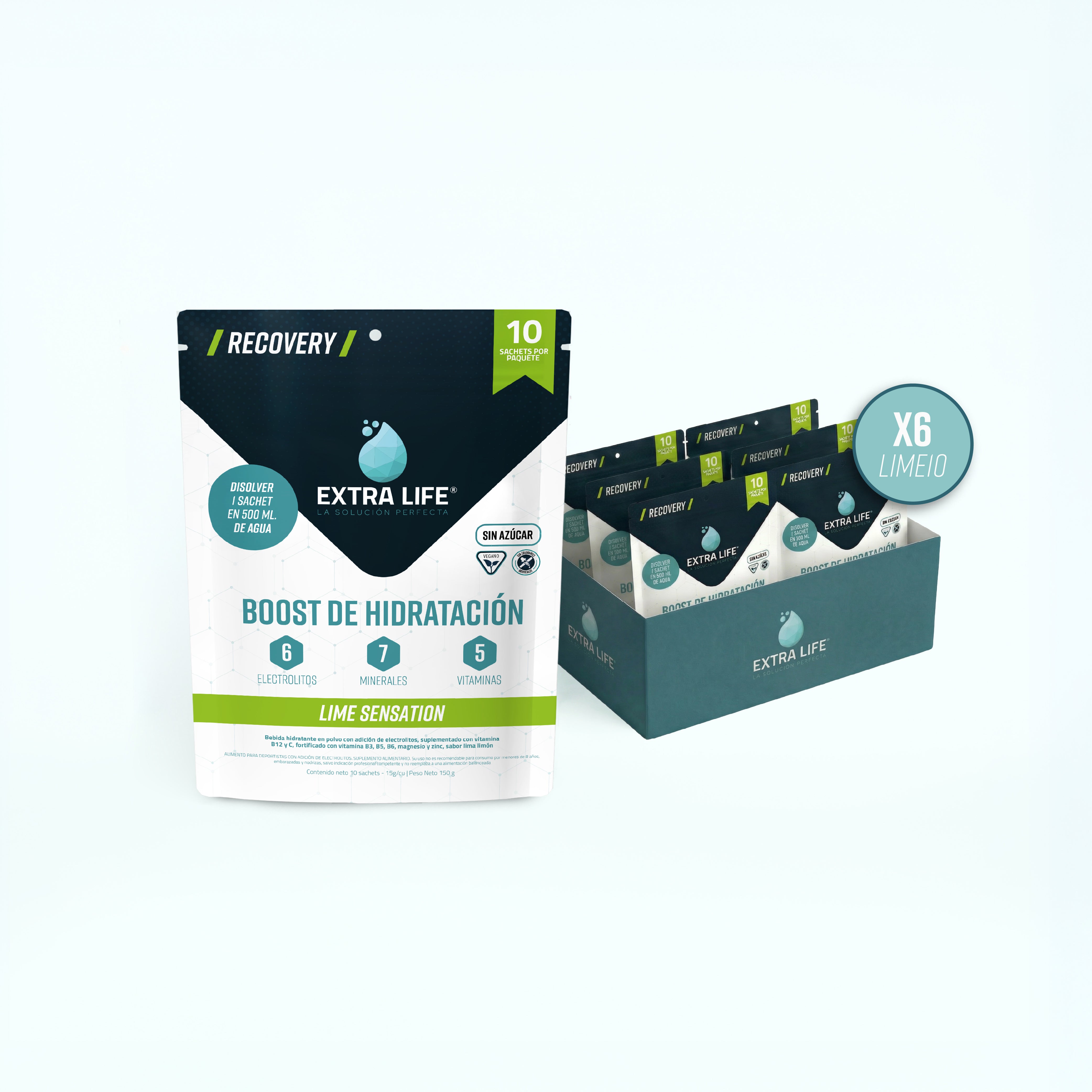 6x Bolsas Lime Sensation 10 Sachets